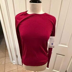NWT Women's Lululemon Swiftly Tech Long Sleeve 2.0 Top Berry Rumble Hip Size 8